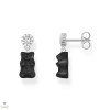 THOMAS SABO x HARIBO fekete gumimaci kristályüveg fülbevaló - H2330-052-11