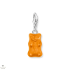THOMAS SABO x HARIBO narancssárga gumimaci kristályüveg charm medál - 2185-017-8
