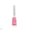 THOMAS SABO x HARIBO rózsaszín gumimaci kristályüveg fél pár fülbevaló - CR726-052-9