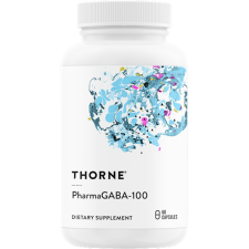 Thorne PharmaGABA, stressz ellen, 100 mg, 60 db, Thorne gyógyhatású készítmény