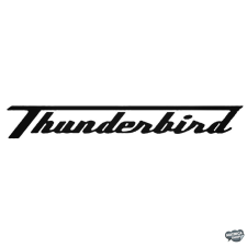  Thunderbird egyszerű felirat - Autómatrica matrica