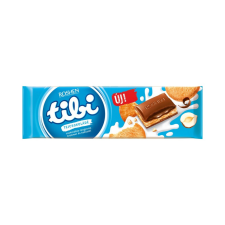 Tibi tejcsokoládé mogyorókrém töltelékkel és keksszel - 290g csokoládé és édesség