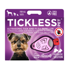 TickLess Pet ultrahangos kullancs- és bolhariasztó kutyáknak, pink (Pro10-101Pi) élősködő elleni készítmény kutyáknak