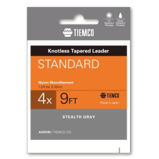  Tiemco Standard Tapered Leader 9ft 4X vékonyodó legyező előkezsinór horgászzsinór