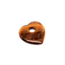  Tigrisszem fánk szív 35x33mm medál