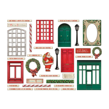 Tim Holtz Díszítőelem Baseboards + Transparencies Idea-ology Tim Holtz Christmas (1 csomag) matrica
