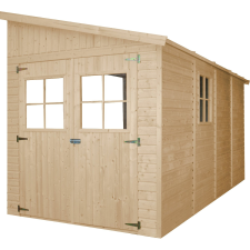  Timbela M340+M340G falhoz építhető fa kerti ház oldalfal nélkül kerti tárolás