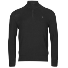 TIMBERLAND Pulóverek Cotton YD 1/4 Zip Sweater Fekete EU XXL