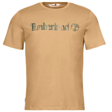 TIMBERLAND Rövid ujjú pólók Camo Linear Logo Short Sleeve Tee Bézs EU M