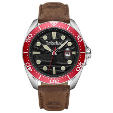  Timberland TDWGB2230602 férfi karóra, 46 mm, barna bőrszíj, WR50 karóra