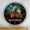 Time4Gift Iron Maiden - Run For Your Lives kör alakú üveg falióra