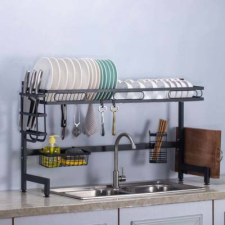 TIMELESS Edényszárító mosogató fölé dupla tálcás konyhai eszköz