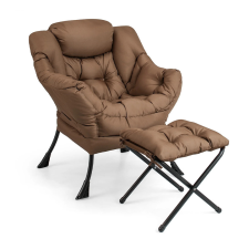 Timeless Home Relax fotel lábtartóval, barna bútor