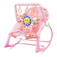 Timeless Home Rezgő, zenélő pihenőszék 18kg-ig, rózsaszín pihenőszék, bébifotel
