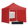 Timeless Tools Kerti pavilon, összecsukható 3 fallal és hordtáskával 2,9 x 2,9 m - piros