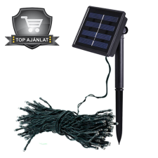 Timelesstools 100 LED-es napelemes kerti fényfüzér kültéri világítás