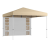 Timelesstools Pavilon hátfallal, zsebekkel 3x3x2,8 m, bézs