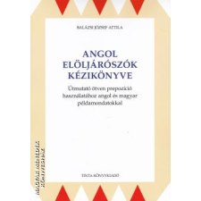 Tinta Angol elöljárószók kézikönyve - Balázsi József Attila egyéb könyv