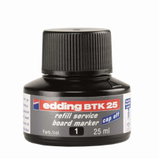  Tinta utántöltő táblamarkerhez 25ml, edding btk25 fekete filctoll, marker