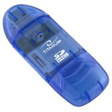 Titanum SDHC kártyaolvasó USB 2.0 kék (TA101B) memóriakártya
