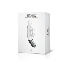 TITANZ 7" SILICONE RECHARGEABLE VIBRATOR IN IVORY WHITE vibrátorok