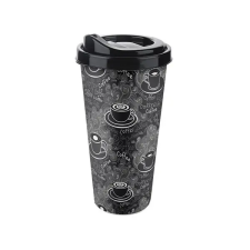 Titiz IRIS BIG COFFEE CUP kávéspohár tetővel 650ml AP-9220 konyhai eszköz