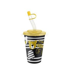 Titiz IRIS CUTE pohár szívószállal 400ml AP-9127 (AP-9127) konyhai eszköz