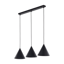 TK Lighting Cono fekete függesztett lámpa (TK-10068) E27 3 izzós IP20 világítás