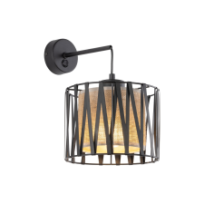 TK Lighting Harmony Nature fekete falikar (TK-5950) E27 1 izzós IP20 világítás