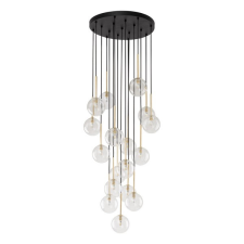 TK Lighting Nilos átlátszó-arany függesztett lámpa (TK-5945) G9 17 izzós IP20 világítás