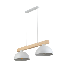 TK Lighting Oslo fehér-barna függesztett lámpa (TK-4713) E27 2 izzós IP20 világítás