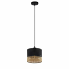 TK Lighting Paglia függesztett lámpa fekete