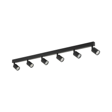 TK Lighting Top fekete mennyezeti spotlámpa (TK-6178) GU10 6 izzós IP20 világítás