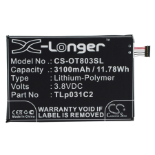 TLp031C2 Akkumulátor 3100 mAh mobiltelefon akkumulátor