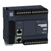  TM221CE24T Modicon M221 gépvezérlő PLC, 24 I/O, tranzisztor (source) kimenet, RS232/RS485, Ethernet Modbus TCP/IP, 24 VDC Schneider