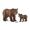 TM Toys Schleich: grizzly medve anya és bocs 42473