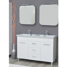 TMP cabinets Flat 120 komplett fürdőszoba bútor dupla mosdóval fürdőszoba bútor