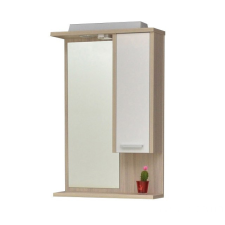 TMP cabinets ZX sonoma 65 cm tükrös szekrény LED világítással fürdőszoba bútor