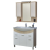 TMP cabinets ZX sonoma 85/95 cm komplett fürdőszoba bútor LED világítással