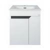  TMP VISION 55 fali függesztett fürdőszobai bútor - SKY E-8099-55 porcelán mosdóval - 55 x 46 cm