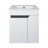 TMP VISION 55 fali függesztett fürdőszobai bútor - SKY E-8099-55 porcelán mosdóval - 55 x 46 cm