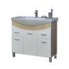  TMP ZX 95 - SONOMA - lábon álló fürdőszobabútor Sanovit Zenon 6095 porcelán mosdókagylóval 97 cm