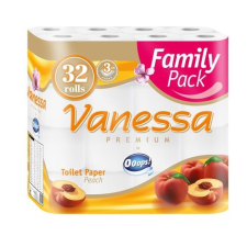 . Toalettpapír, 3 rétegű, 32 tekercses, "Vanessa" fürdőszoba kiegészítő