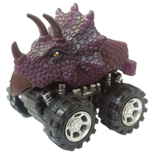  Többszínű triceratops súrlódó gép autópálya és játékautó