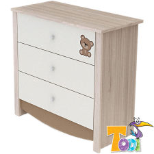TODI komód Teddy 3 fiókos gyermekbútor