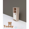 TODI Teddy keskeny nyitott polcos + 1 ajtós szekrény (140 cm magas)