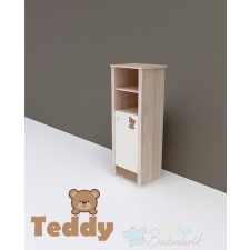 TODI Teddy keskeny nyitott polcos + 1 ajtós szekrény (140 cm magas) bútor