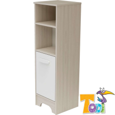 TODI Todi Ice Cream keskeny nyitott polcos + 1 ajtós szekrény - woodline cream bútor