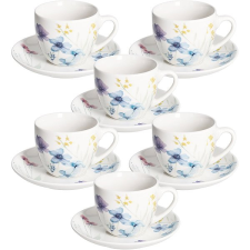 TOGNANA FLORENNE 200 ml, teáscsésze és csészealj szett, 6 darab, többszínű bögrék, csészék