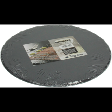 TOGNANA SLATE OLLY ARDESIA 30 cm-es kerek tálalólap (R392230ARDE) tányér és evőeszköz